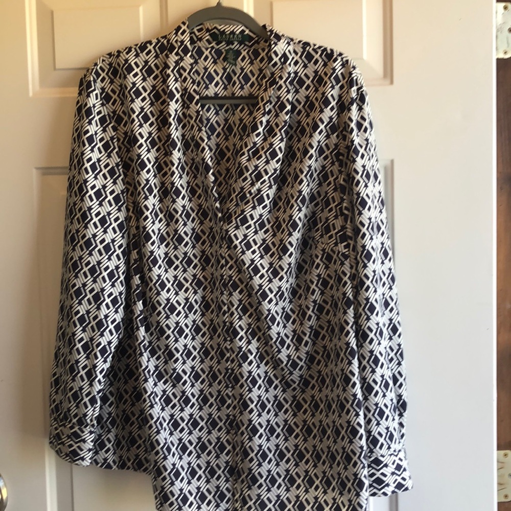 Raulph Lauren patterned blouse